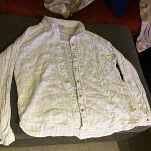 Sim and Sam White Scrunch Top